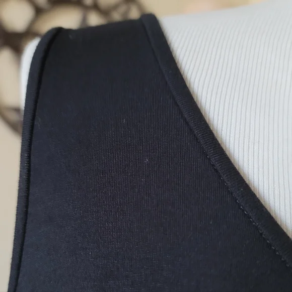 EILEEN FISHER Woman 2X Black Viscose Jersey Midi Dress Bateau Neck - Picture 9 of 10